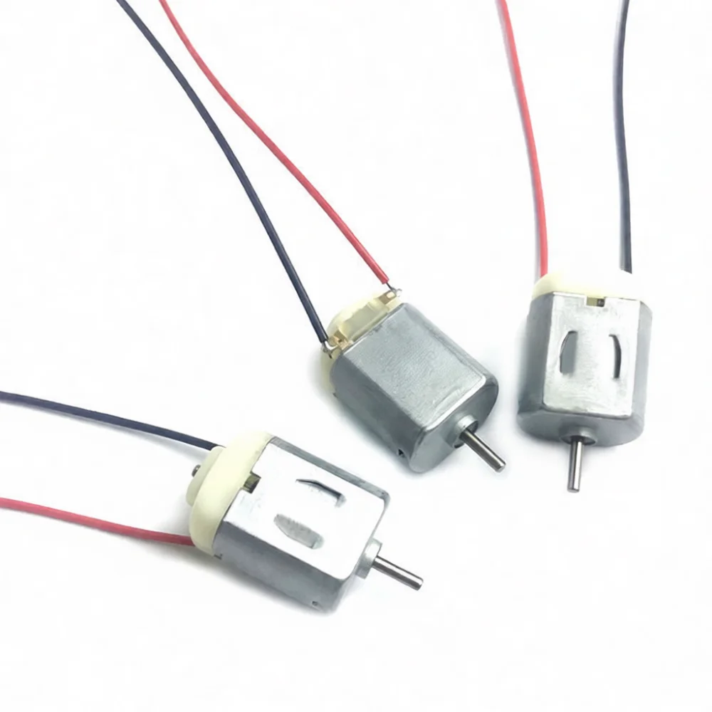 Science Project Robot - Mini-DC-Motor 130, 3 V, mit Anschlusskabeln,