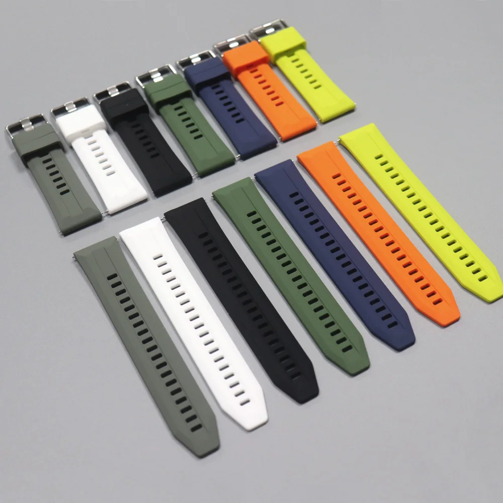 Silicone 22mm Watch Strap for POLAR VANTAGE M3 M2 M V3/Grit X X2 Pro Titan Soft Bracelet for COROS APEX 4 42mm PACE 3 Sport Band
