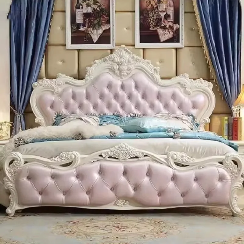 الحديثة الفاخرة سرير مزدوج المعزي اللوح الأمامي قواعد كاملة الحجم سرير مزدوج غرفة المعيشة تخزين Schlafzimmer Bett أثاث المنزل #4