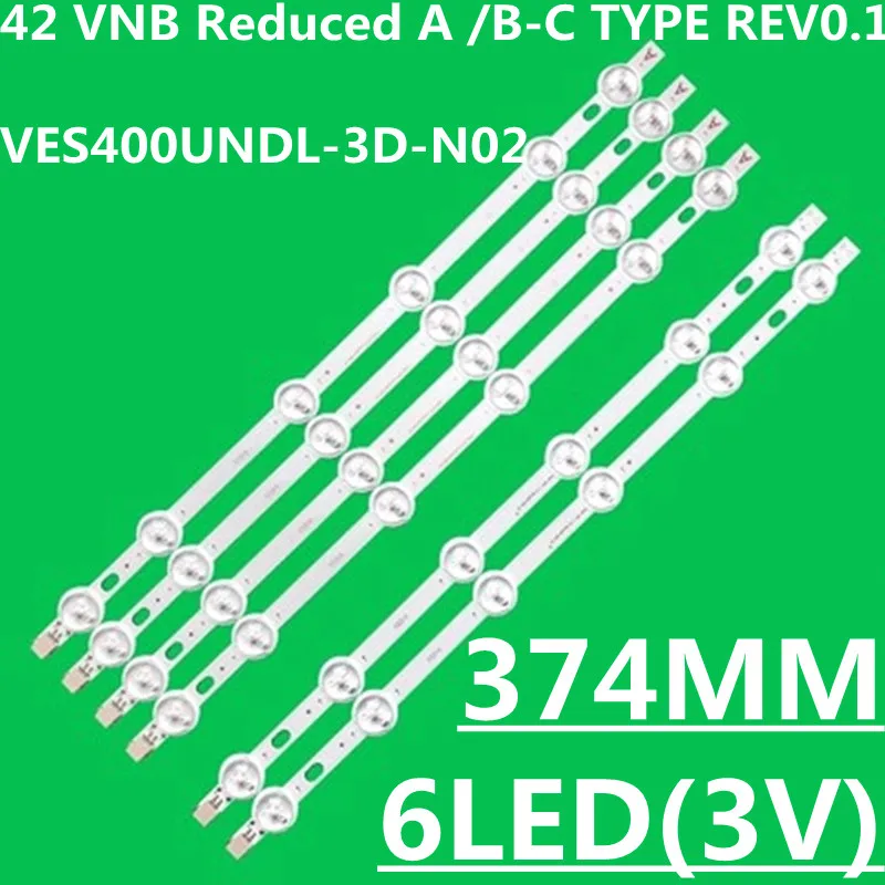 

LED Backlight Strip 42FHD-L NDV REV0.2 A/C TYPE TELEFUNKEN D42F182N3C D42F167B3 LINSAR 42LED450S 42LED400S 42PFL3008H L42510FHD