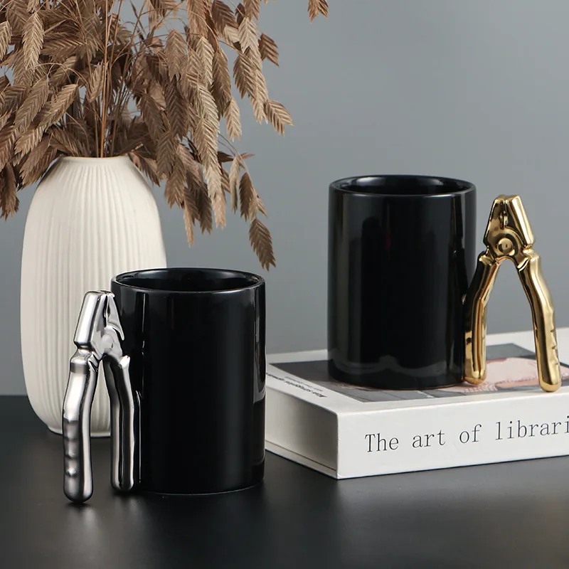 

Новинка, роскошная керамическая кружка с гальваническим покрытием - дизайн аппаратного средства, кофейная чашка для дома/офиса/ресторана