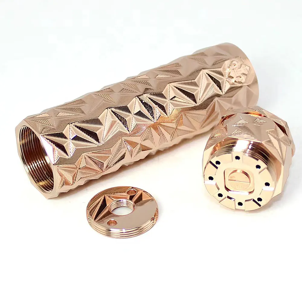 SXK Durga Negus Mod Son สไตล์ Mod Mod ทองคำสีกุหลาบทองเหลือง18650 Hybrid 24มม.หลอด Mod Fit Kayfun X mtl Rta