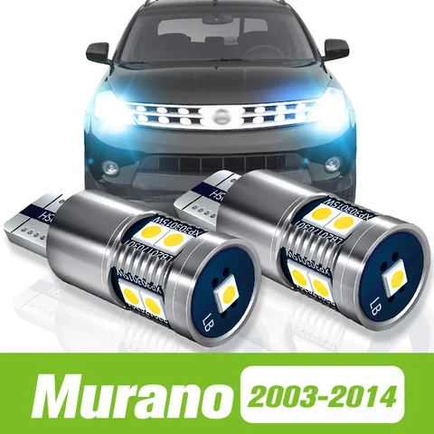2 шт. для Nissan Murano Z50 Z51 2003-2014 светодиодный габаритный фонарь габаритного фонаря 2004 2006 2007 2008 2009 2010 2011 2012 аксессуары