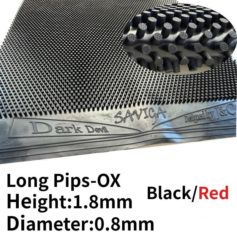 

DAWEI SAVIGA OX Long Pips Table Tennis Rubber Particle Height 1.8mm Diameter 0.8mm Dark Devil Slender Grain Ping Pong Rubber