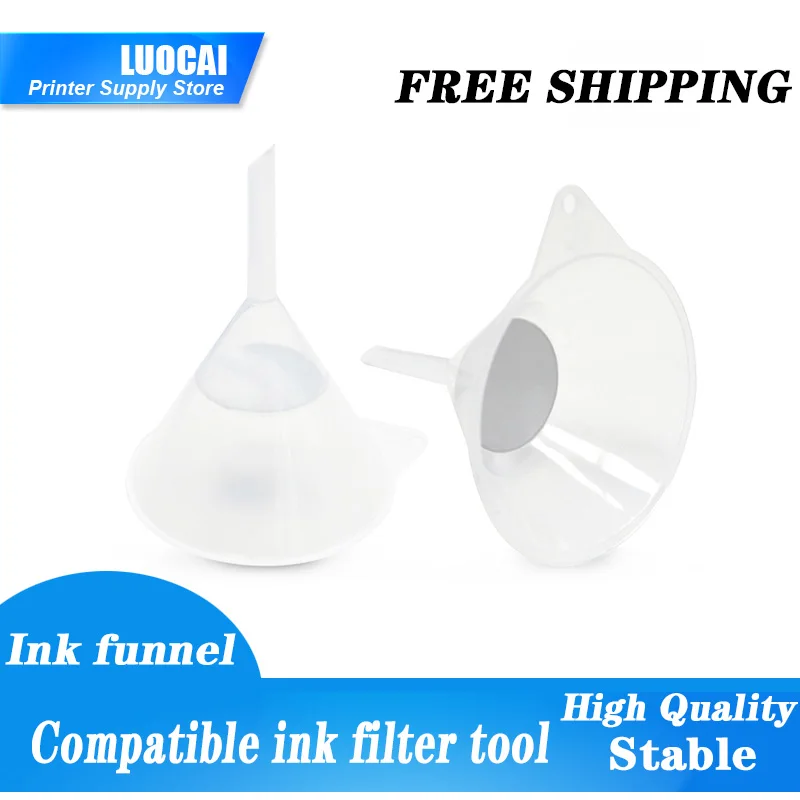 NEW Compatible LuoCai printer ink funnel for DX4 DX5 DX7 for HP Roland Mimaki Epson refillable ink cartridge ink filter tool