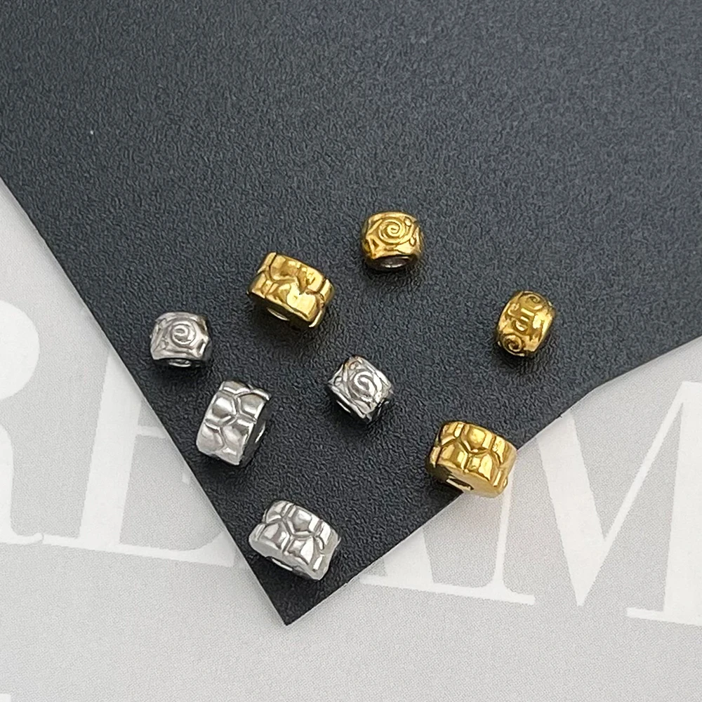Hartelijk ontwerp 100 stuks sieraden accessoires/roestvrij stalen spacers kraal/wielvorm/handgemaakt/DIY kralen voor ketting # 195505