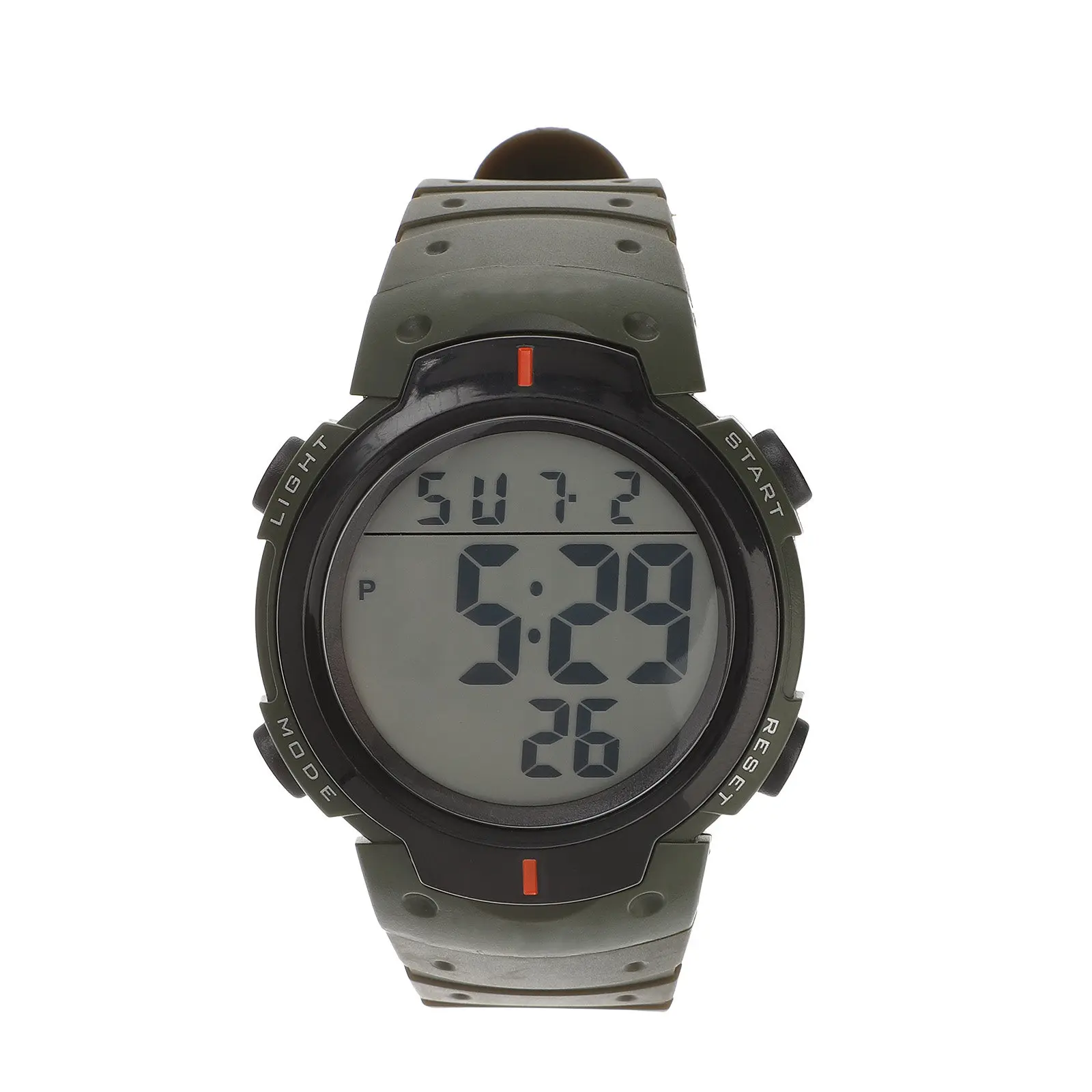1Pcs Waterproof Electronic Watch Black Wristwatch Luminous Design Outdoor Casual Everyday Wear for Men