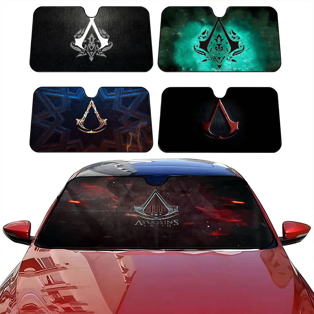 

A-Assassins C-Creed Car Windshield Sun Shade Foldable Car Front Covers Car Sunshade For Car Accessories Blocks Uv Rays