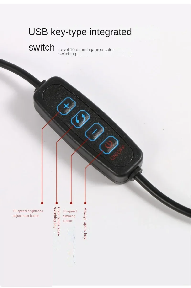 Barra luminosa per Monitor a LED a doppia testa 24W lampada per schermo del Computer lampada da tavolo USB dimmerabile continua per illuminazione di lettura per studio d'ufficio