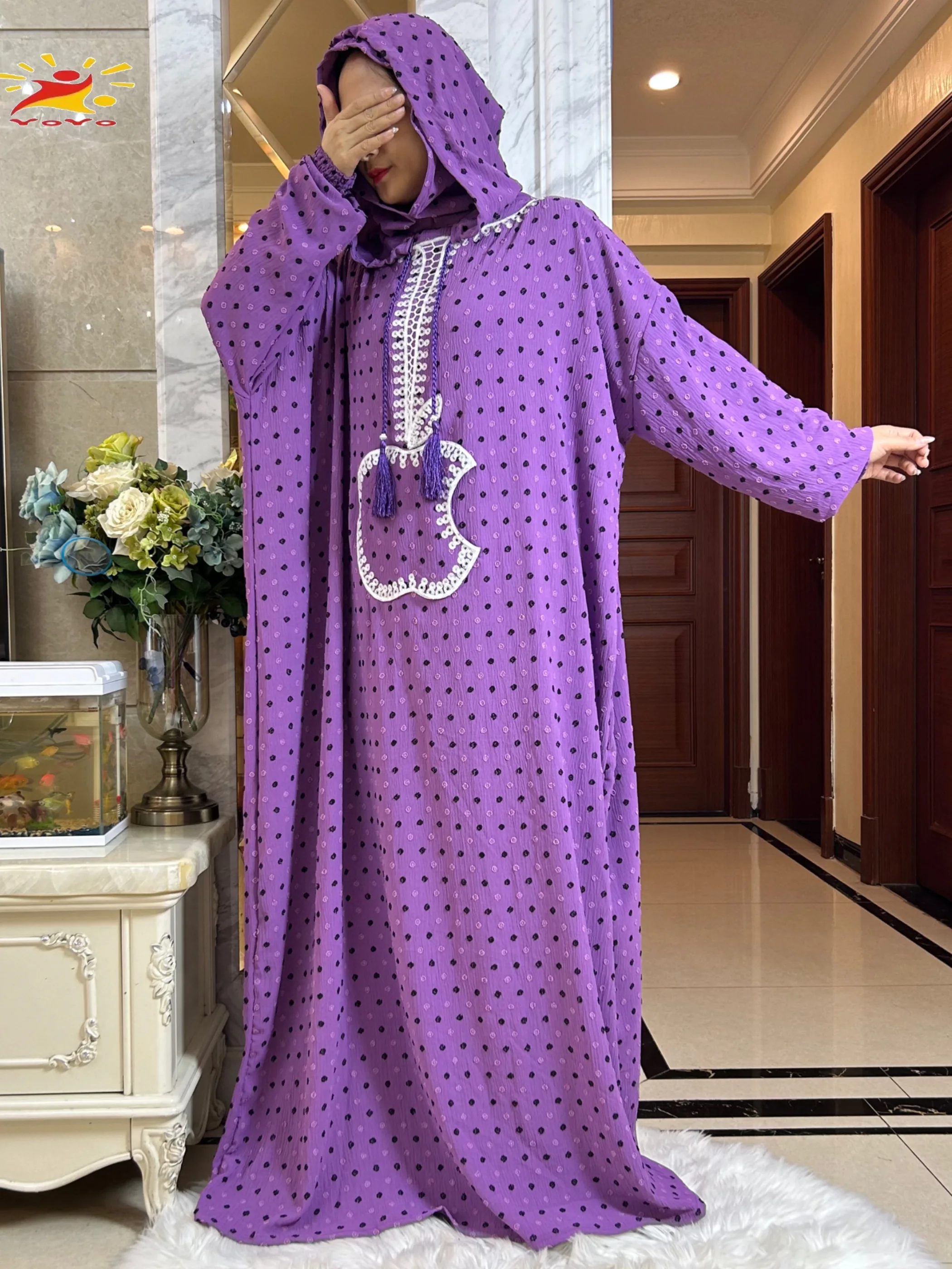 ربيع جديد القطن رمضان مسلم قبعة مزدوجة عباية دبي تركيا الإسلام ملابس الصلاة جيب التفاح الإسلام المرأة فستان قفطان #6