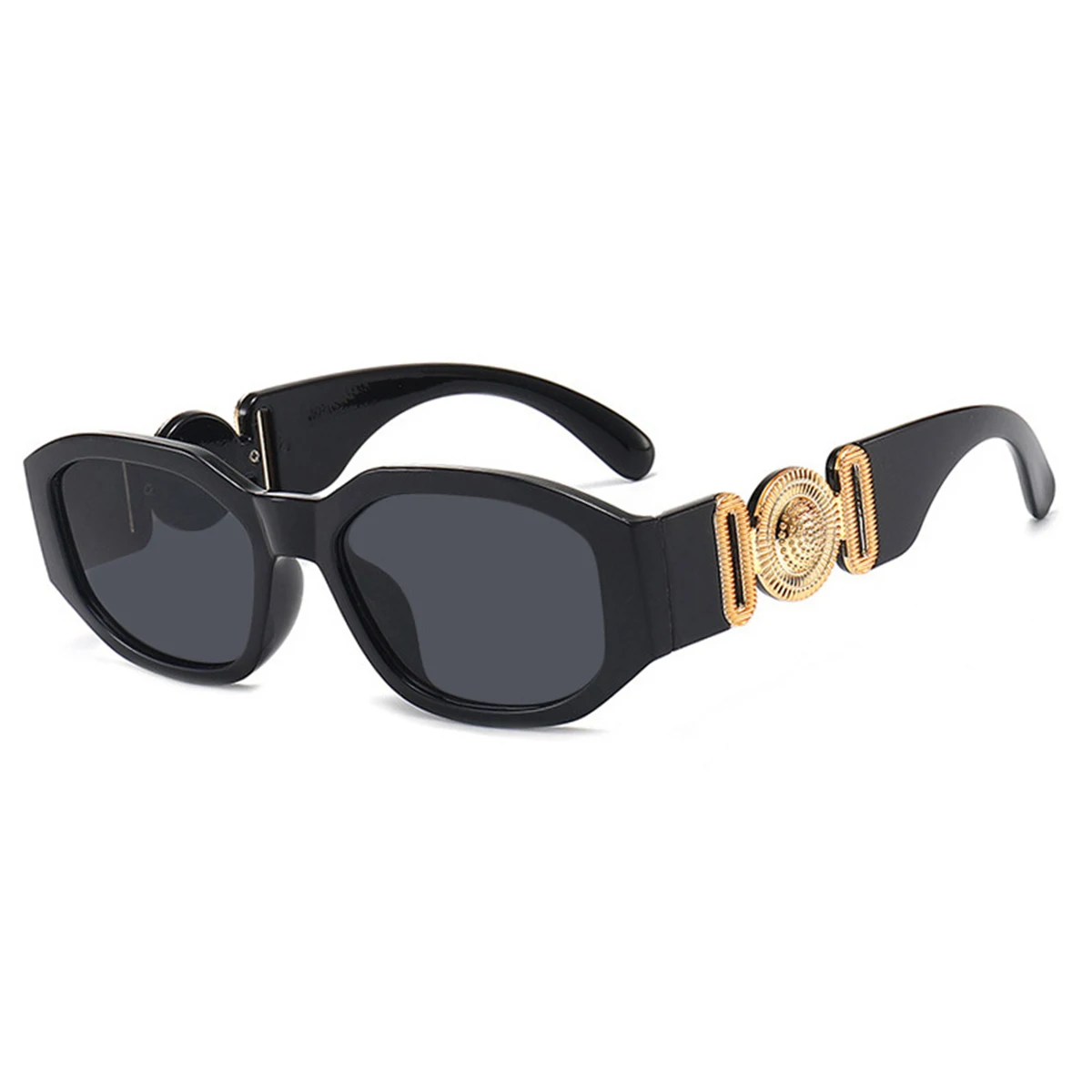 Neue kleine box sonnenbrille europäische und amerikanische trends kopf mit polygonalen brillen personal isierte muster sonnenbrille. – Detail 8