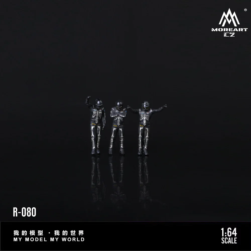 More Art 1:64 Huagu Dragon Racing Resin Figure Set Miniature Model Diorama Scene For Diecast Vehicle Display