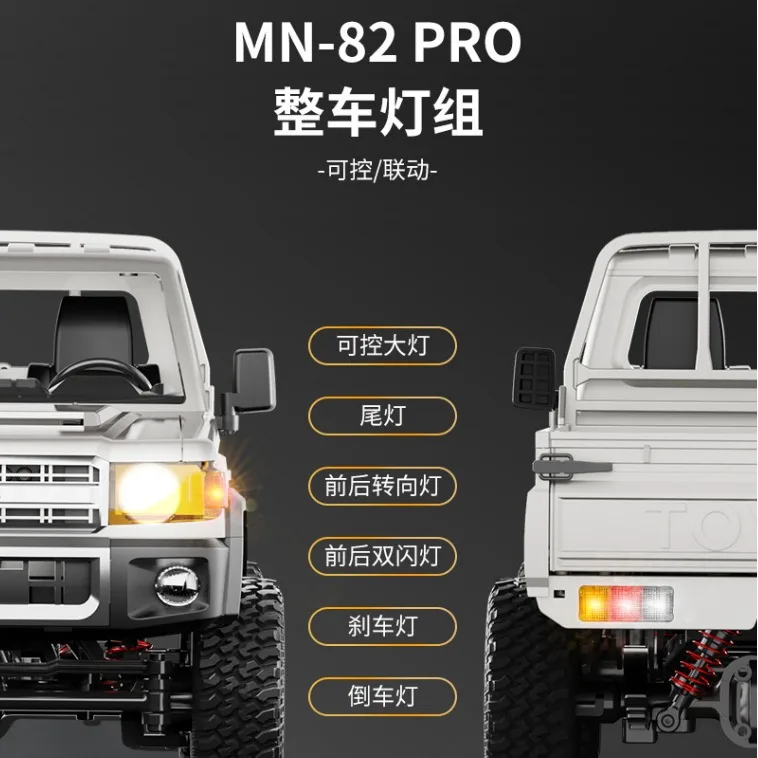 Mn mn82pro controle remoto elétrico 4wd simulação modelo de carro de escalada brinquedo rc captador lc79 melhor presente de aniversário para crianças e adultos