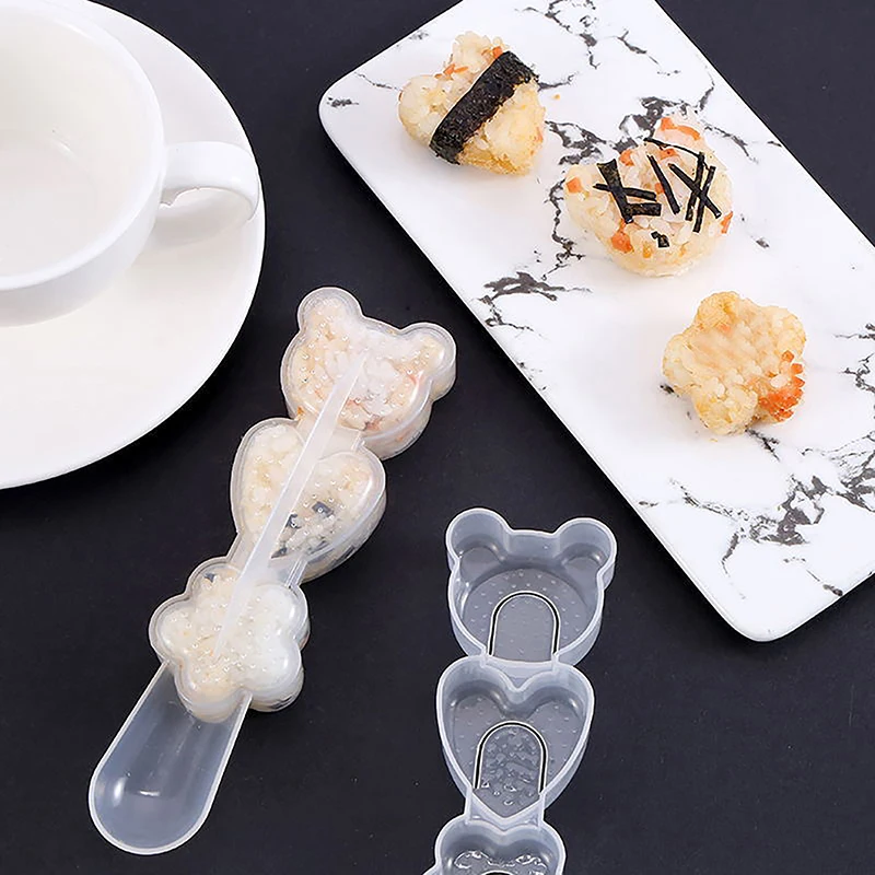 1Pc Safe Non-Toxic Durable Onigiri Mold Cartoon Shape Sushi Roll Bento Embossing Mold DIY Sushi Tools Kitchen Accessories