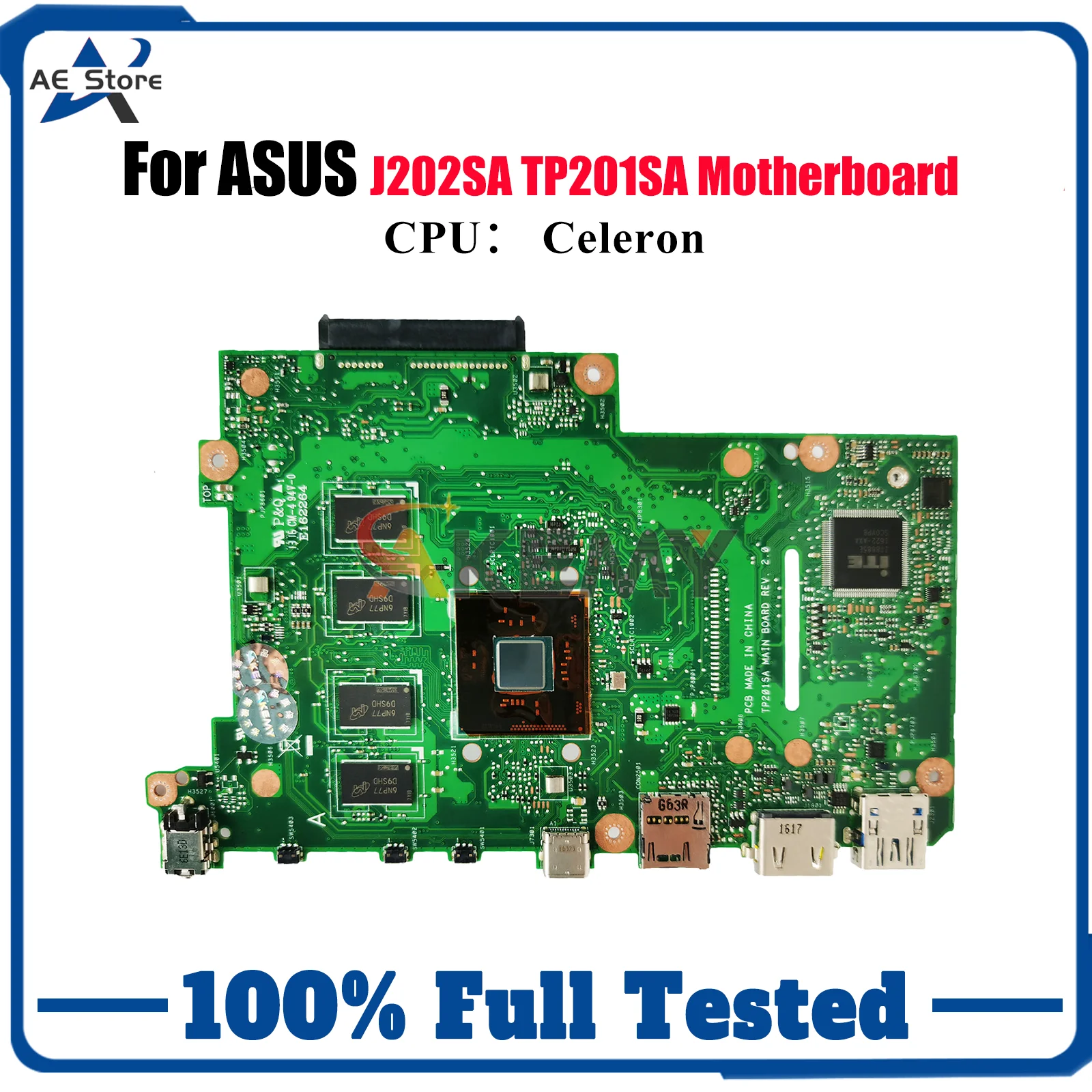 

TP201SA Материнская плата для ноутбука ASUS VivoBook Flip TP201SA J202SA TP201S Материнская плата для ноутбука с процессором Celeron 100% тесты OK stk