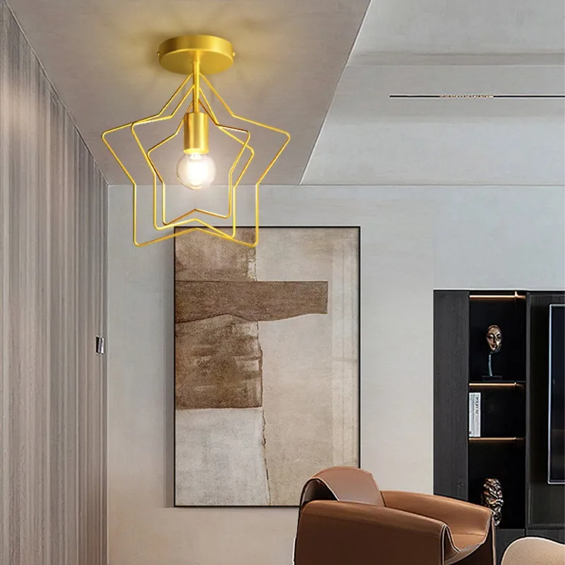 Plafonnier LED au Design Nordique Moderne, Luminaire Décoratif de Plafond, Idéal pour un Couloir, une Chambre à Coucher, un Salon, une Salle à Manger ou un délégations