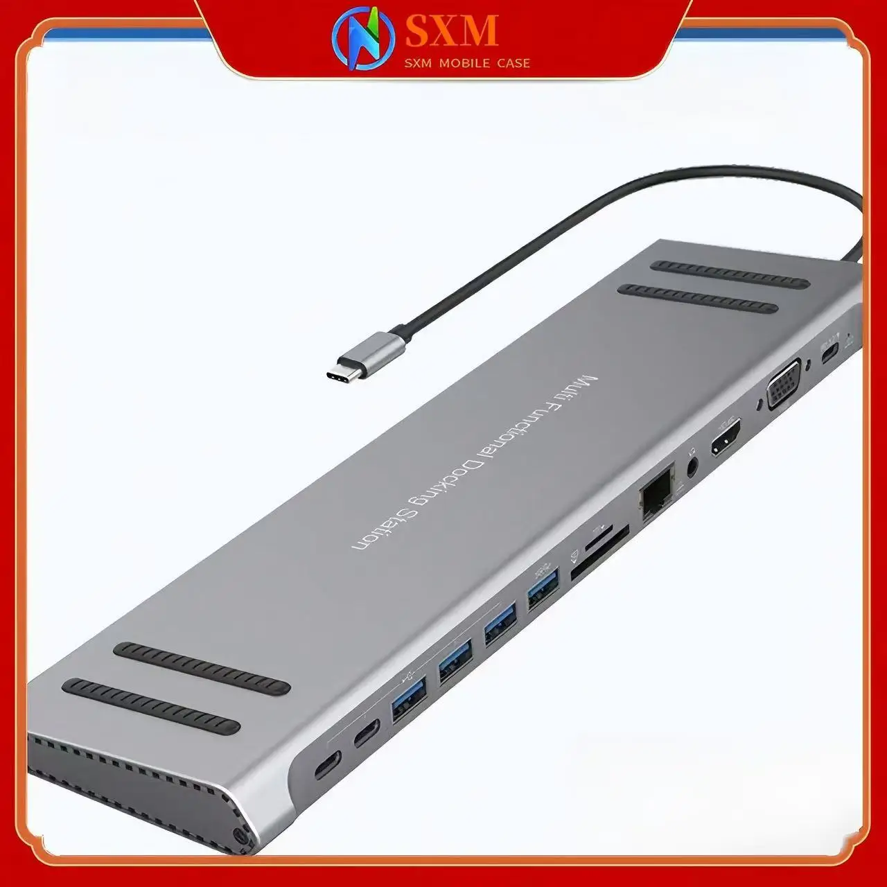 

Laptop RJ45 Bracket Base Multi-function Docking Station HDMI HD Multi-Interface Typec Docking Station