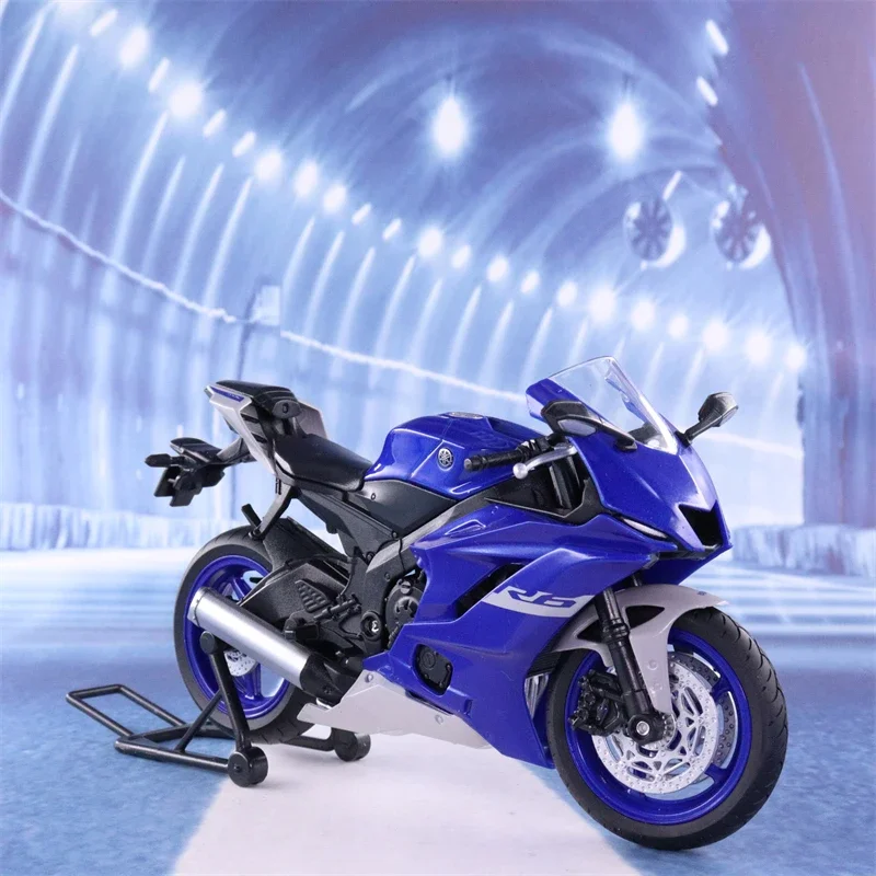 WELLY 1:12 2020 YAMAHA YZF-R6 Heavy Duty Motorcycle Simulation Alloy Model Adult Collection Decoration Gifts Toys for Boys B493