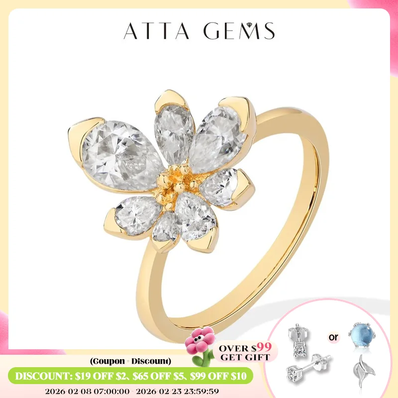 

ATTAGEMS Женские роскошные кольца с бриллиантами AU750 Lab, цвет D, 0,8 карата, грушевидная огранка, 100% твердое, 10 К, 14 К, 18 К, настоящее золото, ювелирные изделия для помолвки и вечеринки