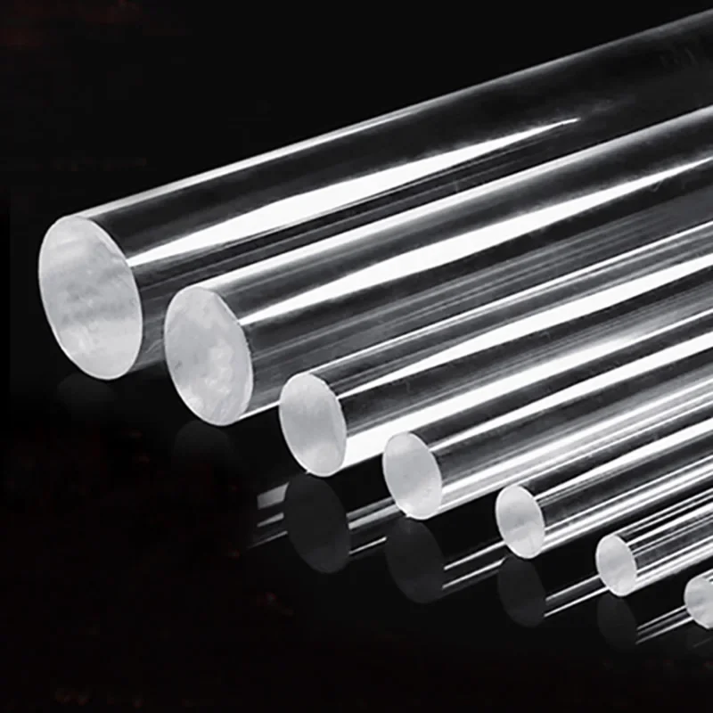 Clear Acrylic Round Rod Round 2mm 3mm 4mm 5mm 6mm 8mm 10mm 12mm 15mm 18mm 20mm 25mm 30mm 35mm 40mm 45mm 50mm
