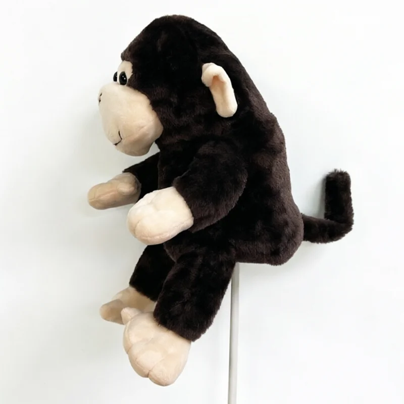 Tianwell Golf Driver Headcover Cute Playful Personalised Monkey Plush Cartoon Animal Lightweight Golf Club Headcover - view 3