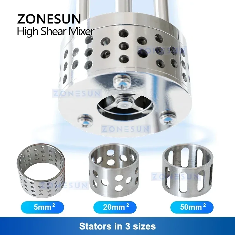 ZONESUN ZS-J300 Homogenizing Emulsifying Mixer for Cosmetics Milk Sauces and Immiscible Liquid Colloid Processing
