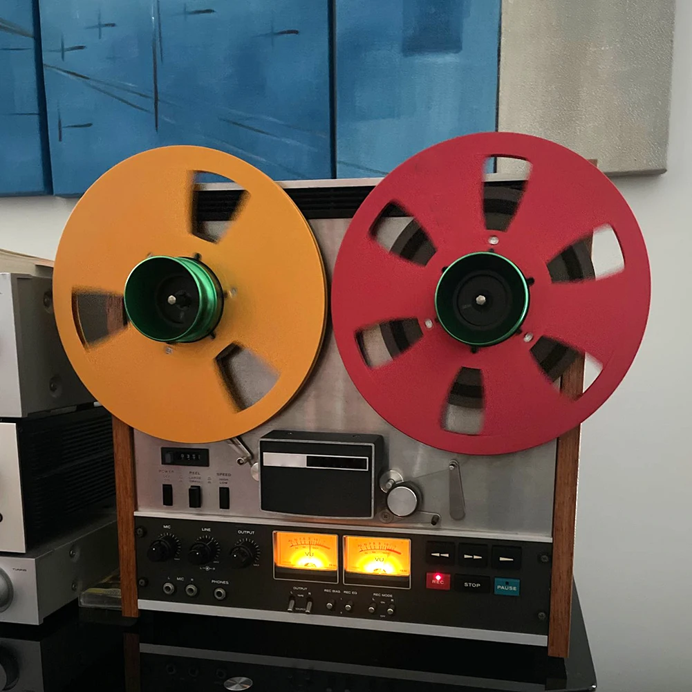 10.5 بوصة شريط تسجيل بكرة مقاومة الانحناء 6 فتحات مفتوحة لفة كاسيت مقاومة للاهتراء لاستبدال Studer ReVox/TEAC/BASF