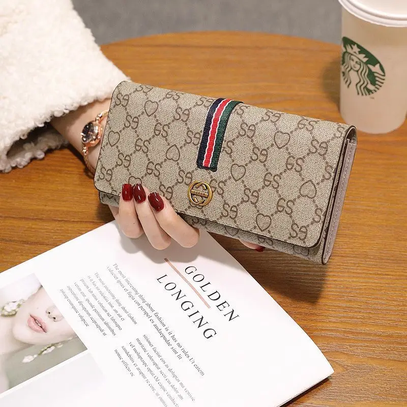 Long large capacity card bag wallet Integrated mobile phone large money storage card holder Women's men's travel wallet