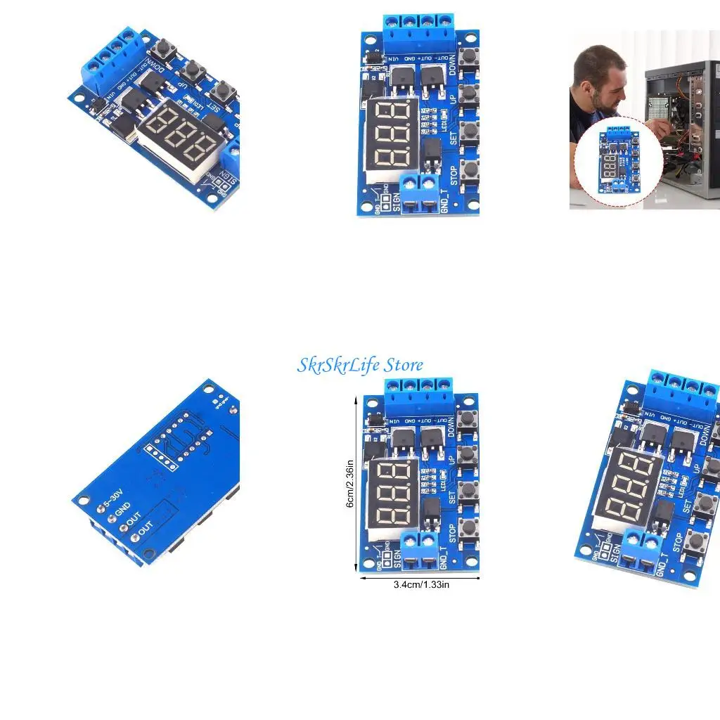 

E65E Timer Delay Switching Circuit Board With Emergency Stop AntiPolarity Protections