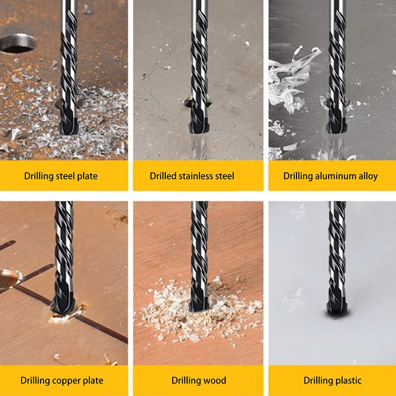 1 قطعة 3 مللي متر ~ 12 مللي متر مثقاب الخرسانة عدة مناسبة للزجاج البلاستيك الخشب الطوب كربيد التنغستن الحفر سبائك الصلب عبر لقمة ثقب