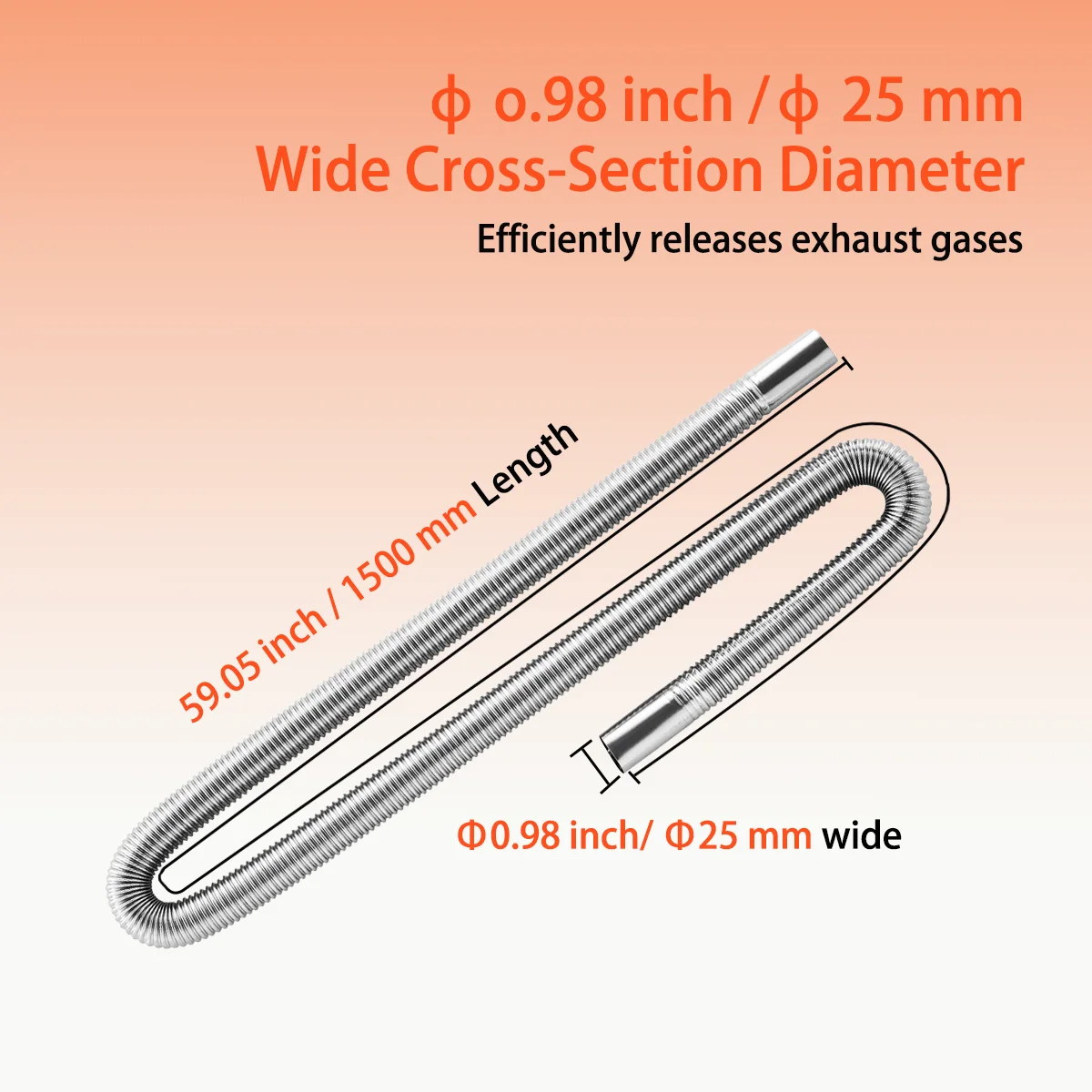 Autoheizungszubehör 2KW 5KW 8KW Abluftschlauch-Set, 1m/1,5m/2m/3m Dieselheizung Flexibles Abluftrohr Diesel für Auto LKW Wohnmobil – Detail 11