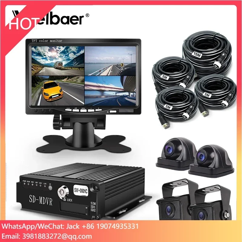 

Security Bus Mobile DVR Recording MDVR AHD 720P 4G Car H.264 4 CH DVR
