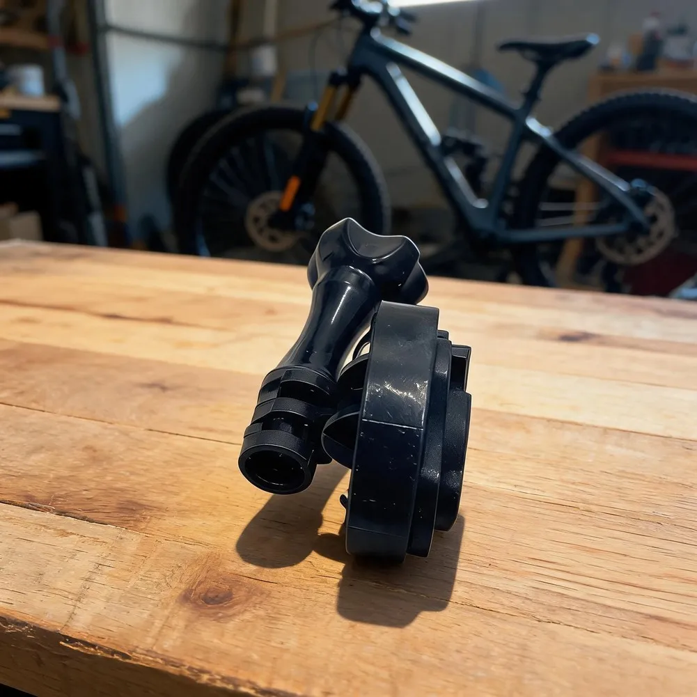 Road Bike Mount Adapter Converts Existing Computer Mount to For Action Camera Base with Secure Locking Mechanism