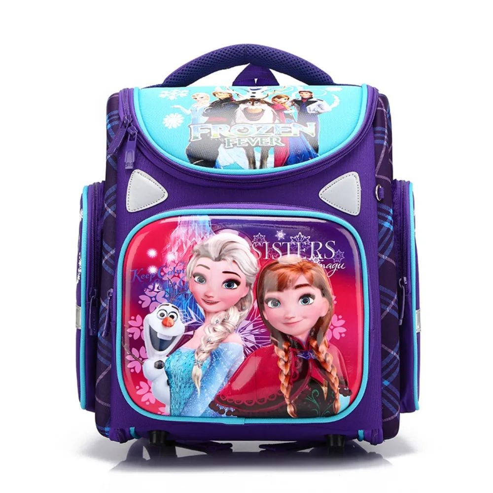 Primary School Students' Space Spine Protection Backpacks Fashionable Cartoon Large Capacity Light Children's Folding Backpacks