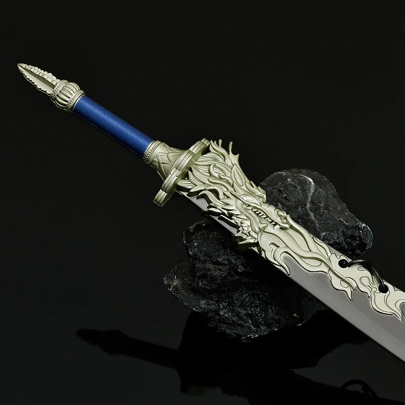 22 سنتيمتر Cangyuan مخطط لعبة الأسلحة الطرفية نموذج: تشانغ كاذبة معركة سكين الحرفية العنصر لعبة كاتانا تحصيل الحلي الصبي هدية
