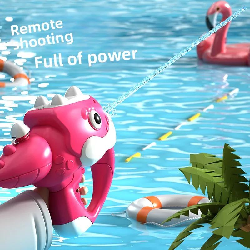 Summer new electric Triceratops children's water play pulse water gun boys outdoor water spray toys