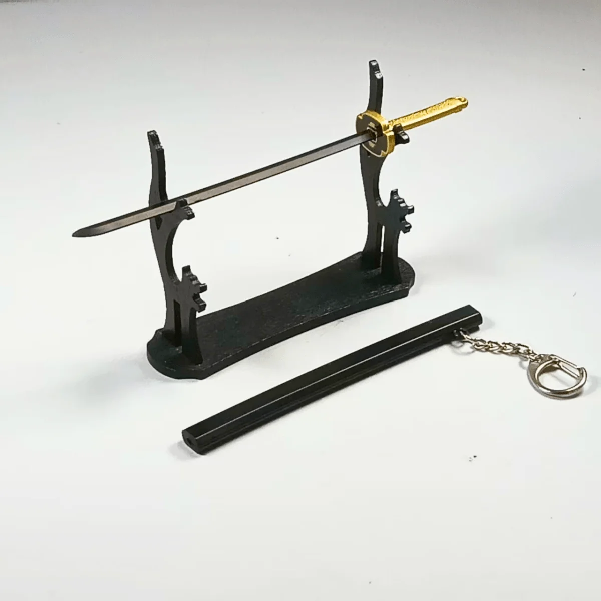 5.9 pouces démon Slayer Tsugikuni Yoriichi métal Katana épée sabre couteau Ninja Original samouraï sabre Cosplay accessoires accessoire jouet