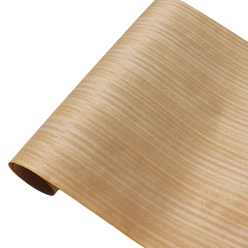 

Natural Ayus Wood Veneer for Furniture Home Decor Backing Kraft Paper 60x250cm 0.25mm Straight Grain Q.C.