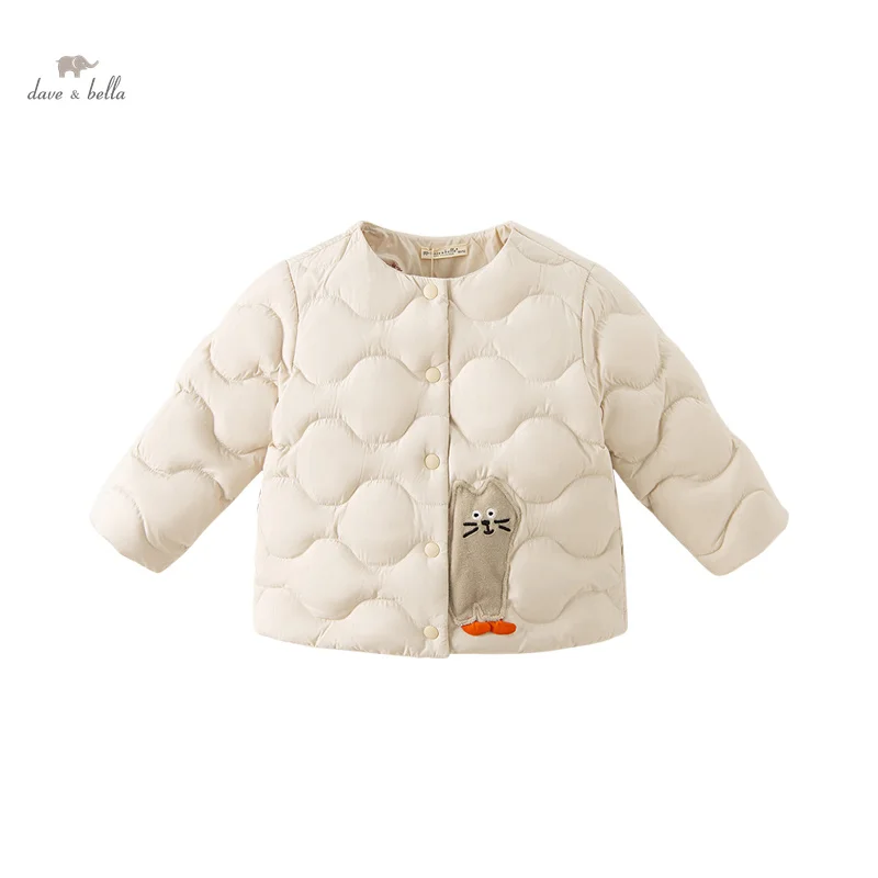 Dave Bella Children Girls Boys Down Jacket Outerwear 2023 Autumn Winter New Fashion Casual Padding Coat Outdoor Party DB4236953