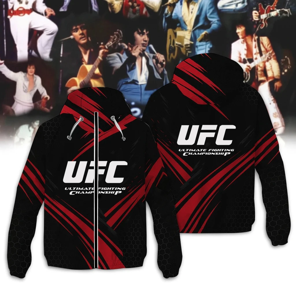 

Весенне-осенний тонкий кардиган на молнии с капюшоном, куртка UFC, мужская модная универсальная свободная повседневная спортивная куртка, водонепроницаемый топ