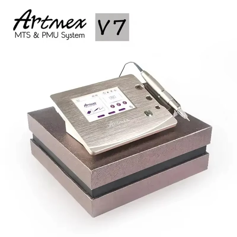 

Artmex-Microblading тату-устройство с микроиглами V7, машина для перманентного макияжа для подводки глаз, подводки для губ, тонирования, шрамов от прыщей