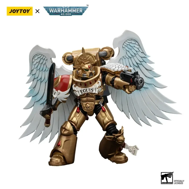 [EM ESTOQUE] Figura de ação 1/18 JOYTOY Warhammer 40K Anjos de sangue Guarda sanguínea Anime Modelo militar Coleção de brinquedos presente 5 peças