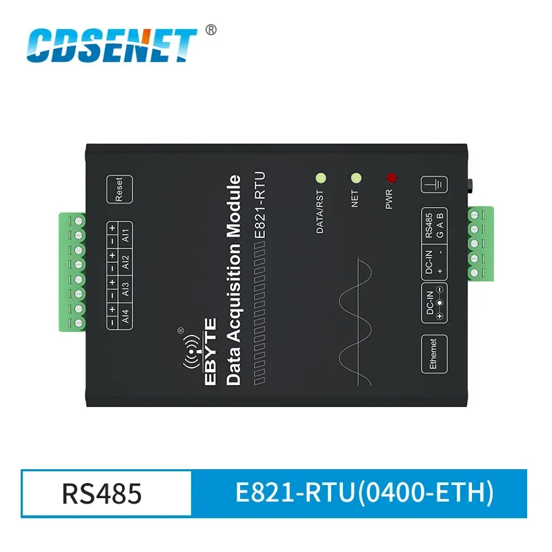 E821-RTU(0400-ETH) Digital 4 Channel Input Modbus TCP RTU Wireless Transparent Transceiver Modem with Ethernet port