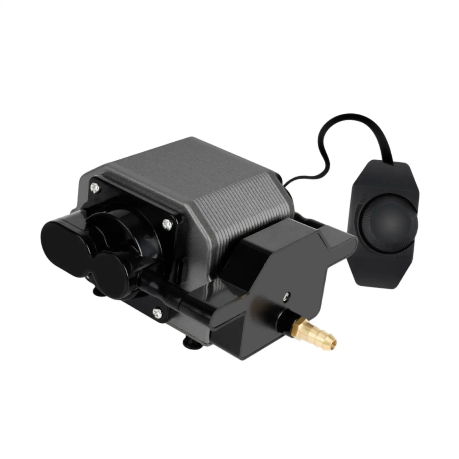 

Oxygen Pump Air Bubbler with Wire Control Metal Fish Tank Aerator Silent Aquarium Equipment for Aquatic Life Support