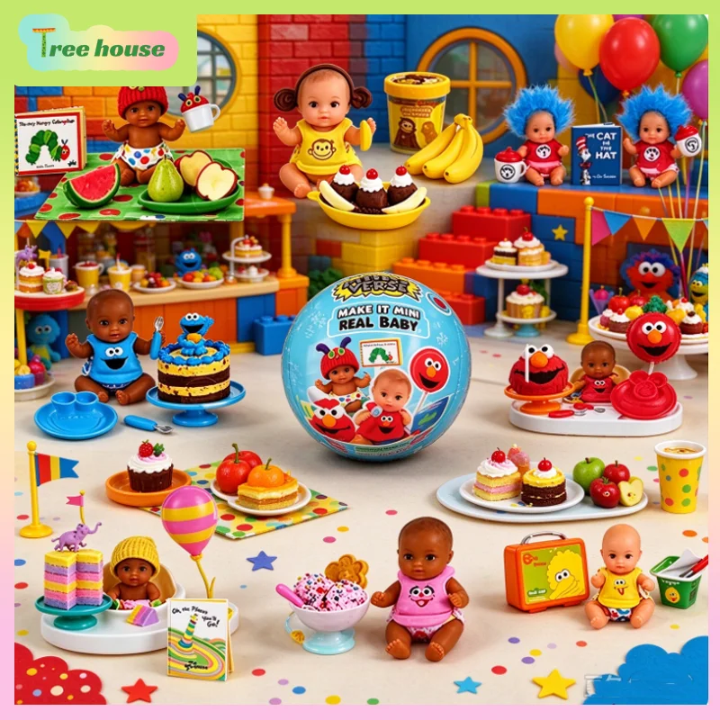 Authentic Miniverse Make It Mini Food SesameStreet Series Miniature Blind Box Ball | DIY Micro Food Craft Pretend Play Toy