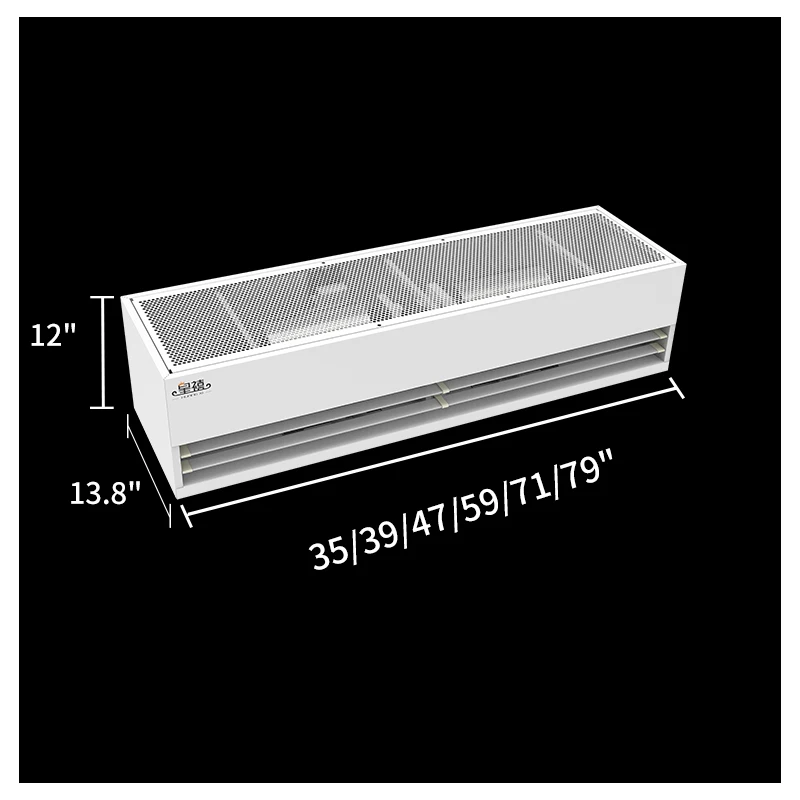 

Copper Motor Warehouse Manufacturing Plant Full Metal Shell Industry Centrifugal Air Curtain Indoor Wind Barrier Door Fan