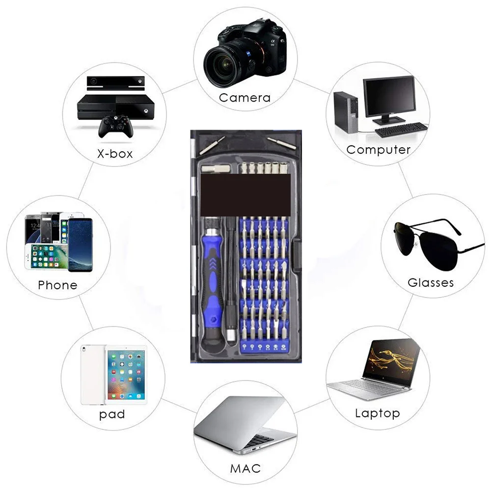 68 في 1 مجموعة مفكات دقيقة مضادة للصدأ طقم تصليح صغير متين للهاتف المحمول والكمبيوتر اللوحي وحدة التحكم في الألعاب المنتج الإلكتروني