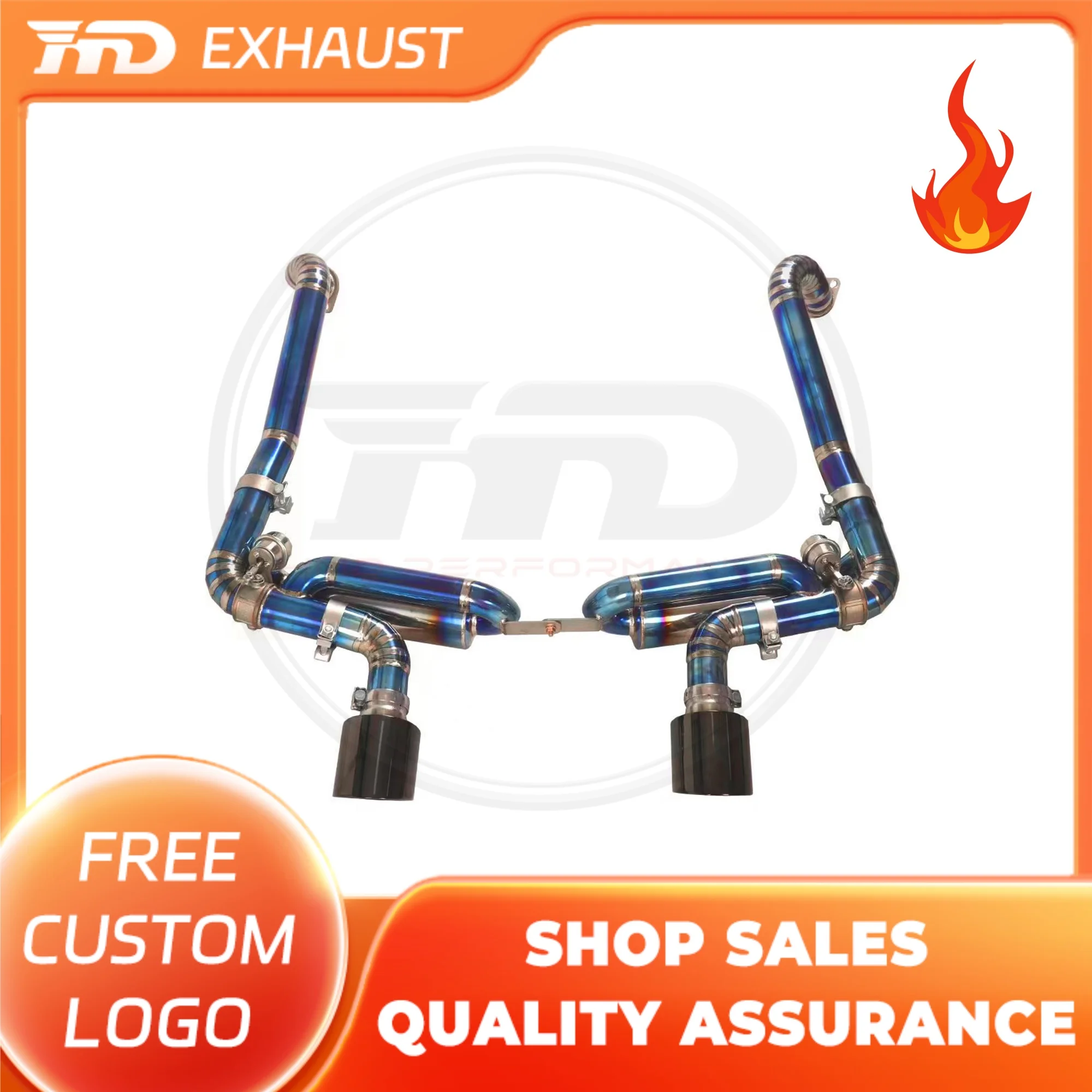 

HMD Exclusive customization Exhaust Titanium Alloy Valve Catback for Porsche 718 2.0T 2.5T with GT4 Exhaust Performance System