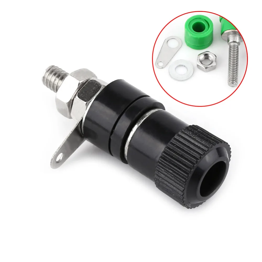 

20 шт., 4 мм, клеммы, 5 цветов, прочная гнездовая розетка, цветное кодирование, разъемы типа «банан», клемма усилителя