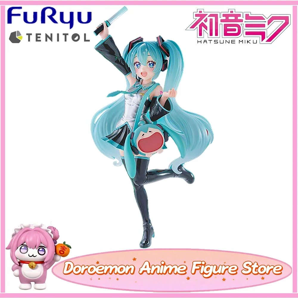 

В наличии Original Furyu Tenitol Uwaa Series Hatsune Miku Very Happy Ita Bag Normal Ver. 21 см аниме Kawaii Miku фигурки модель игрушки